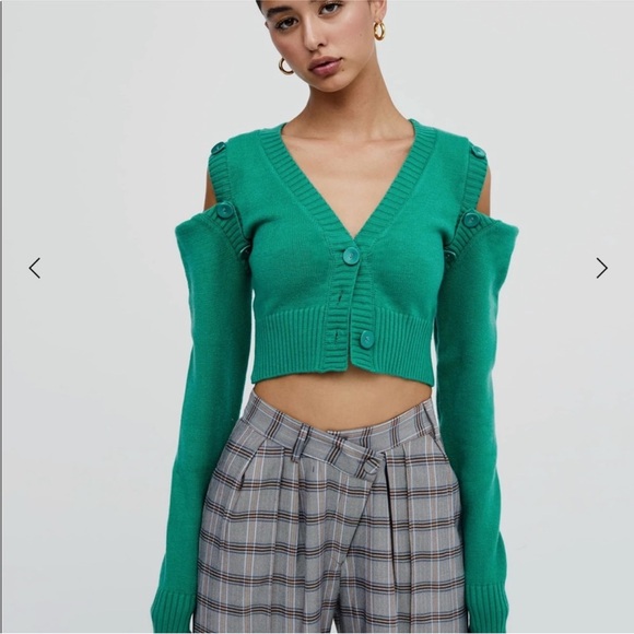 For Love & Lemons Joan Cropped Cardigan - Picture 3 of 3